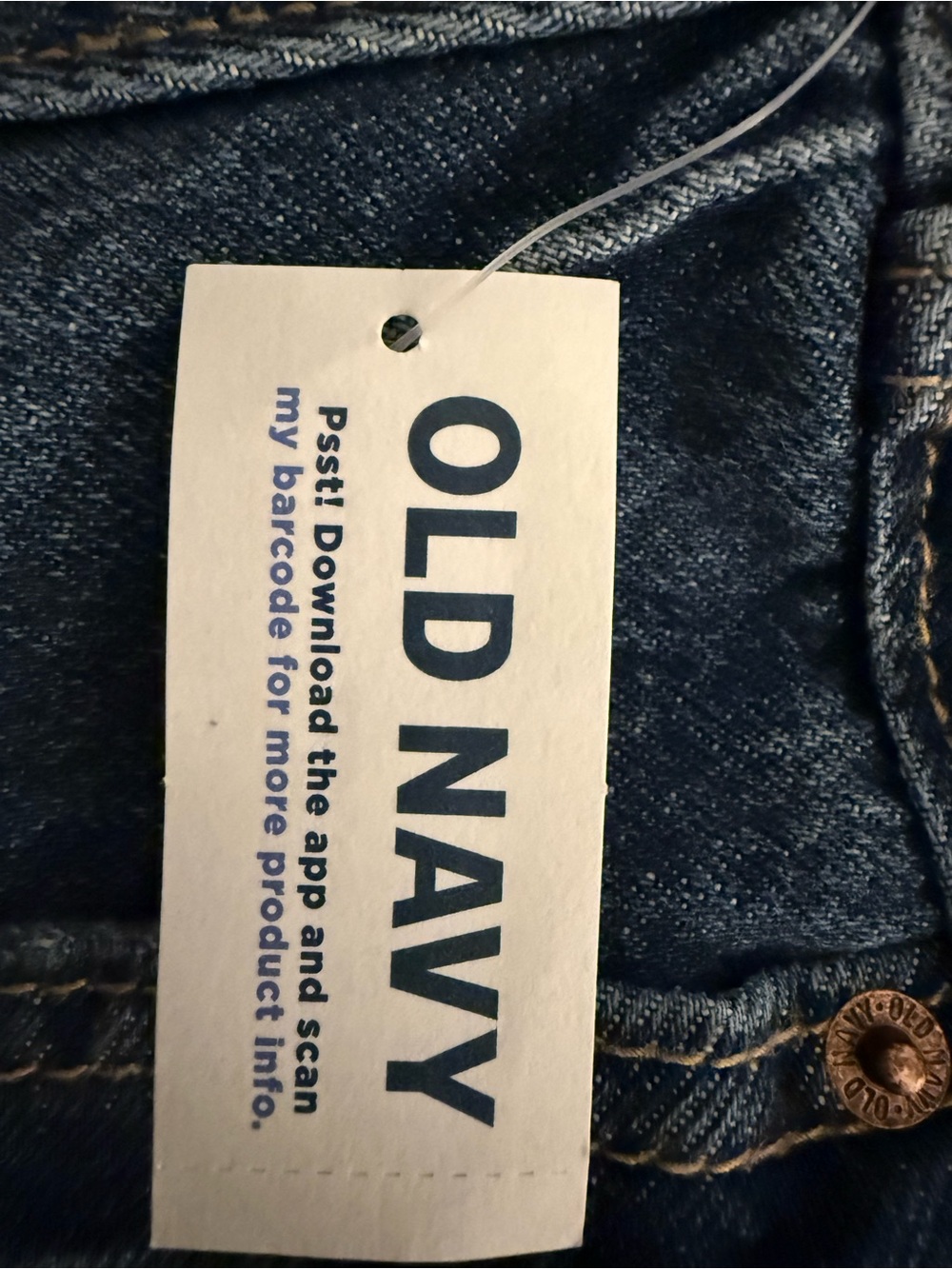 NWT Old Navy OG Straight High Rise Denim Shorts Womens 16 American Flag USA - Picture 5 of 9